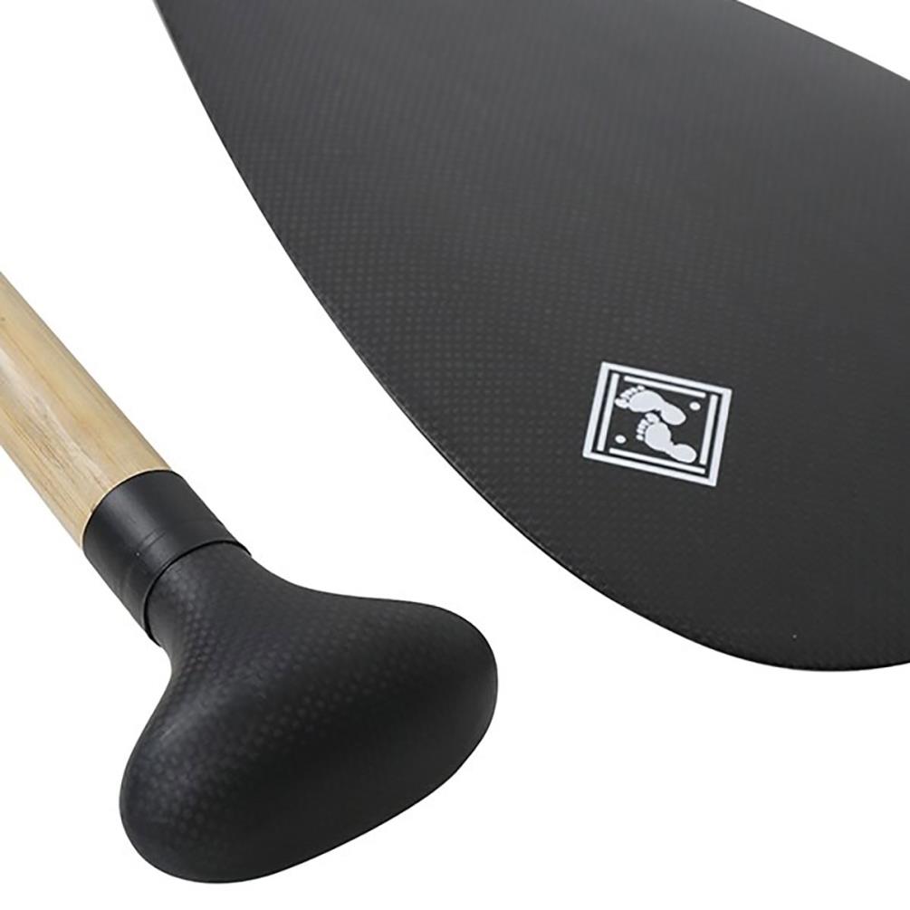 Two Bare Feet 2 Piece Bamboo Carbon Pro SUP Paddle - Black Extra Image 6